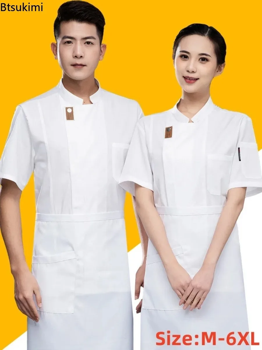 uniforme-de-chef-unissex-2026-para-cozinha-hotel-e-cafe-camisa-de-manga-curta-jaqueta-de-chef-respiravel-em-malha-para-homens-e-mulheres