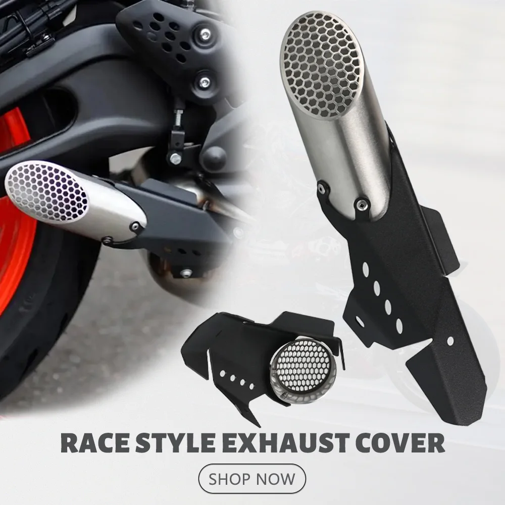 2025 2024 Motorcycle Exhaust Pipe Muffler Cover For YAMAHA YZF R7 MT-07 MT07 Tracer FZ-07 XSR 700 XTribute TRACER700 TRACER 7 GT