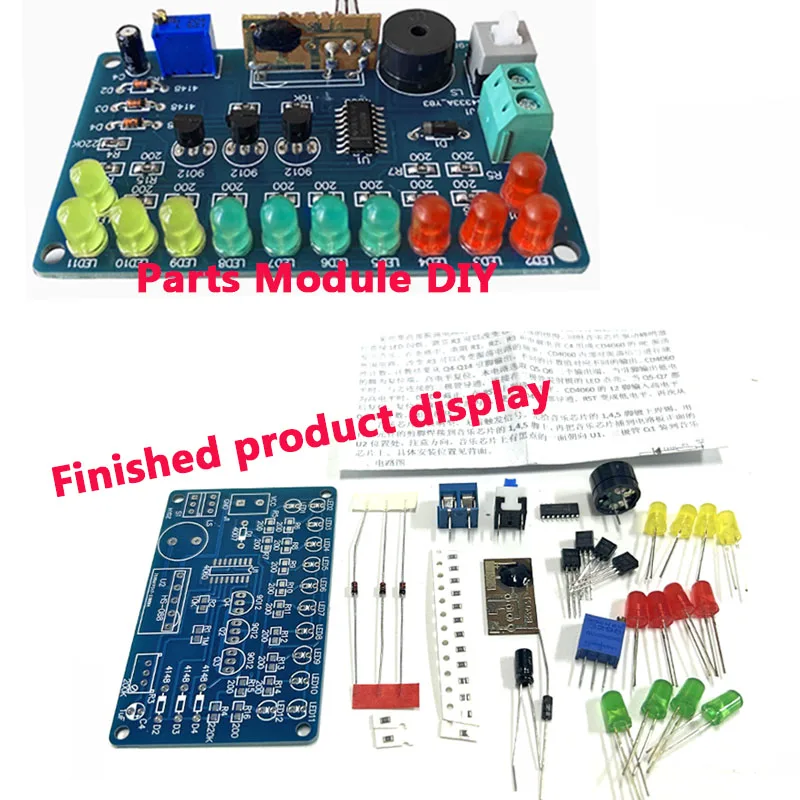 

Music color light circuit kit music dream light circuit board electronic DIY production bulk TJ-56-309 SMD