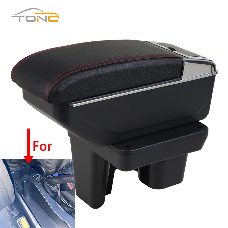 

For Toyota Hilux Armrest box Retrofit Interior Parts Car Armrest Storage box with cup holder Car Accessories