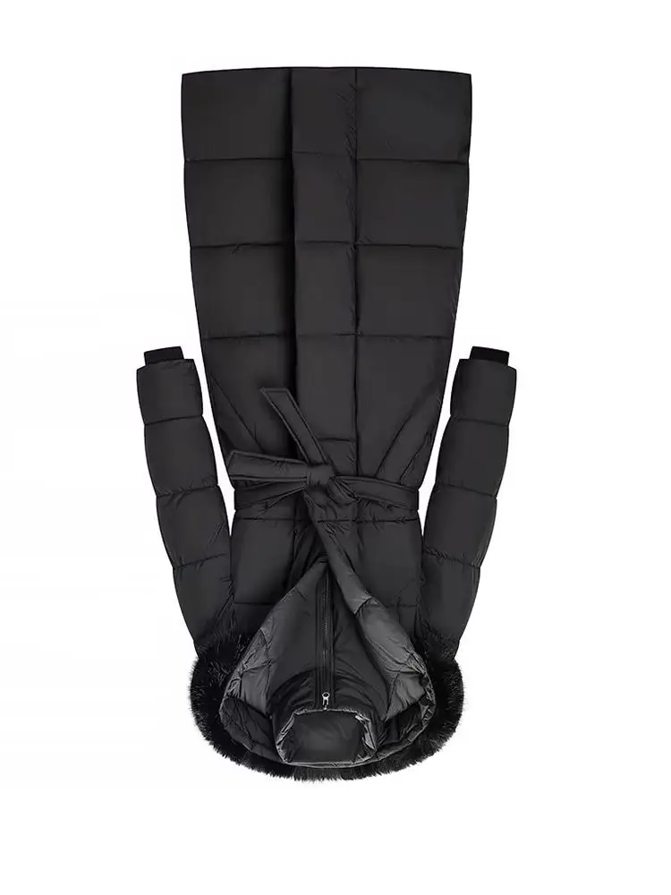 HH femmes mode manches longues vestes solide à capuche col haut à lacets décoration poche fermeture éclair femme hiver manteaux décontractés