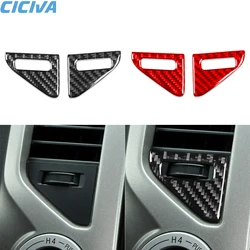 For Toyota Tacoma 2012 2013 2014 2015 Carbon Fiber Car Sticker Center Control Air Vent Switch Cover Trim Interior Accessories