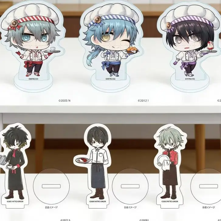 Anime DRAMAtical Murder Cosplay 10cm Acrylic Stand Model Plate Keychain Holder Topper Desk Decor Goods Collection