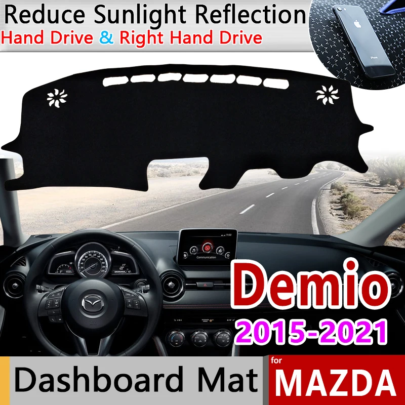 

Dashboard Cover Dash Board Mat Carpet Pad for Mazda2 Demio Mazda 2 DJ DL 2015~2021 Protection Sunshade Cape Cushion Accessories