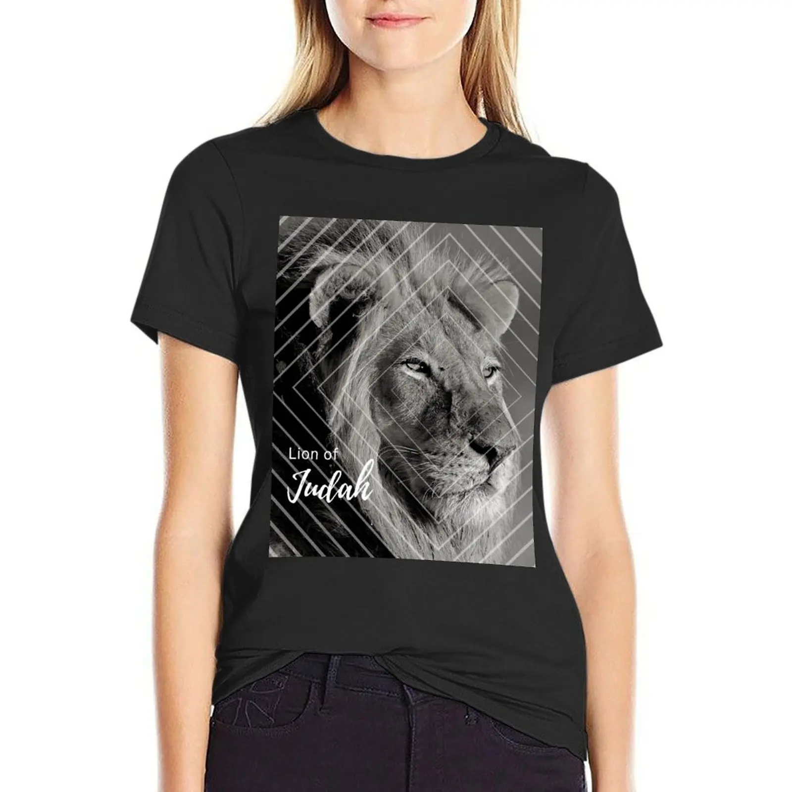 Lion of Judah Art Part 2 T-Shirt blacks blanks vintage cute tops tshirts for Women