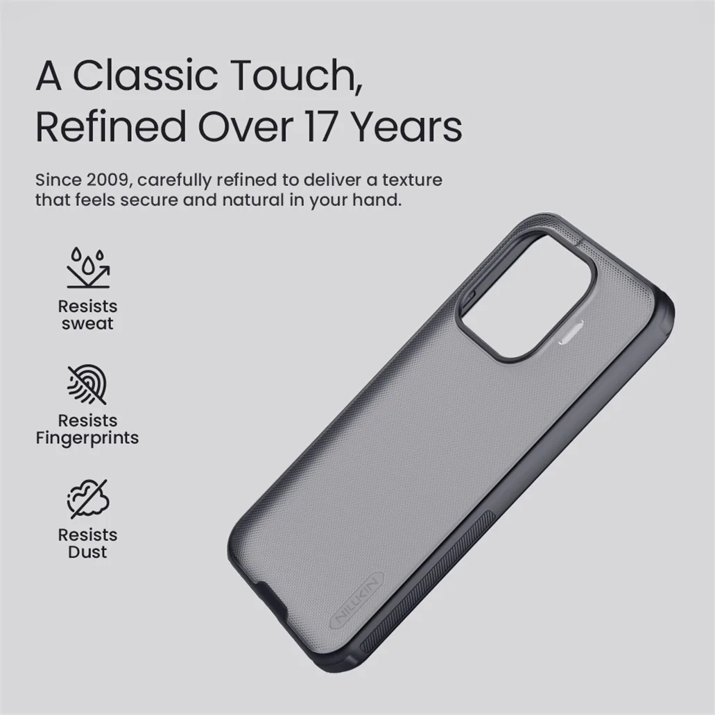 Etui Nillkin Frosted Shield Pro z miękkimi krawędziami i twardą obudową, odporne na wstrząsy, ultracienkie, do Xiaomi 17T / 17T Pro / Xiaomi 15T / 15T Pro — zdjęcie produktu 2