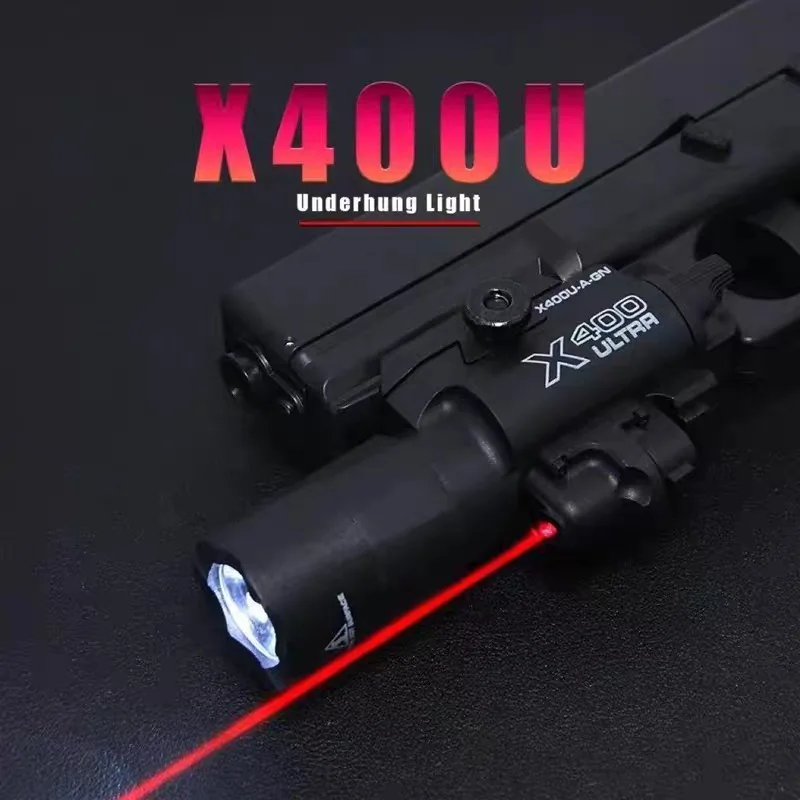 X400U 2 in 1 High-intensity Flashlight Laser Pointer,Fits 20mm Rail,Toy Airsoft Guns Hunting CS Matches Wargames. - view 2