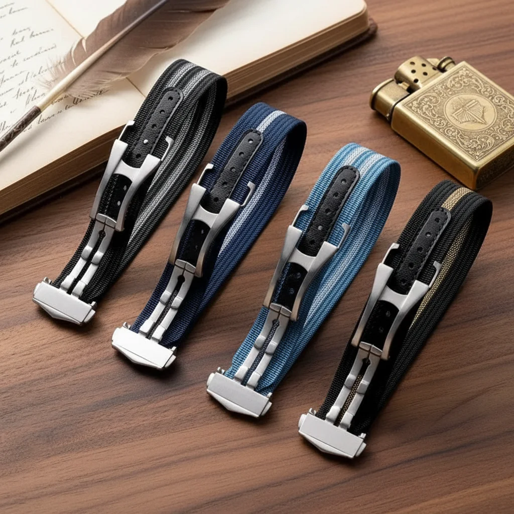 

20 мм 22 мм нейлоновые ремешки премиум-качества для мужчин, ремешки для часов, подходят для Omega Cartier Oris, сменные ремешки для часов