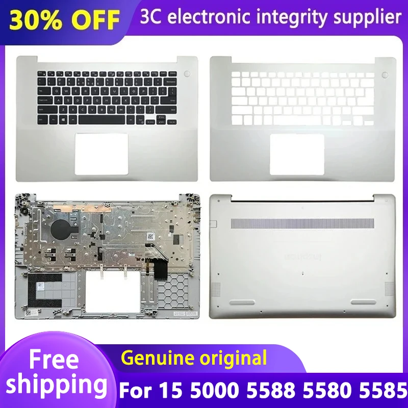 

NEW Laptop Case for 15 5000 5588 5580 5585 0RF81W Palmrest Upper Cover Backlit Keyboard Bottom Base Case Top Lower Housing