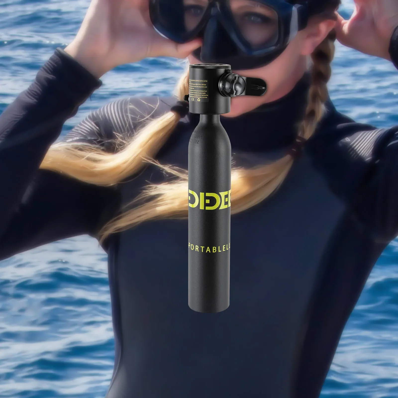 Scuba Tank for Diver Mini Diving Tank Mini Scuba Tank Breath Underwater Device Scuba Cylinder with 5-10 Minutes Diving Oxygen