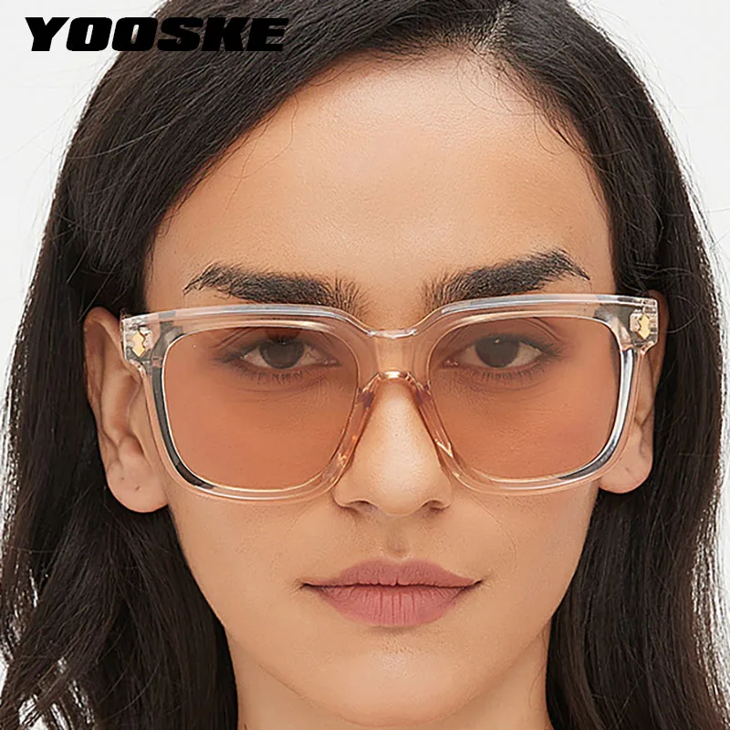 Women Sunglasses Fashion Square-framed Sun Glassess Slimming Polarized Eyeglasses Vintage Sunglass Eyewears Man UV Protection