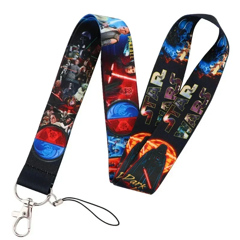 Star Wars Baby Yoda Lanyard for Keys Chain Cute Keychain Badge Holder ID Credit Card Pass Hang Rope Lariat Mobile Phone Charm