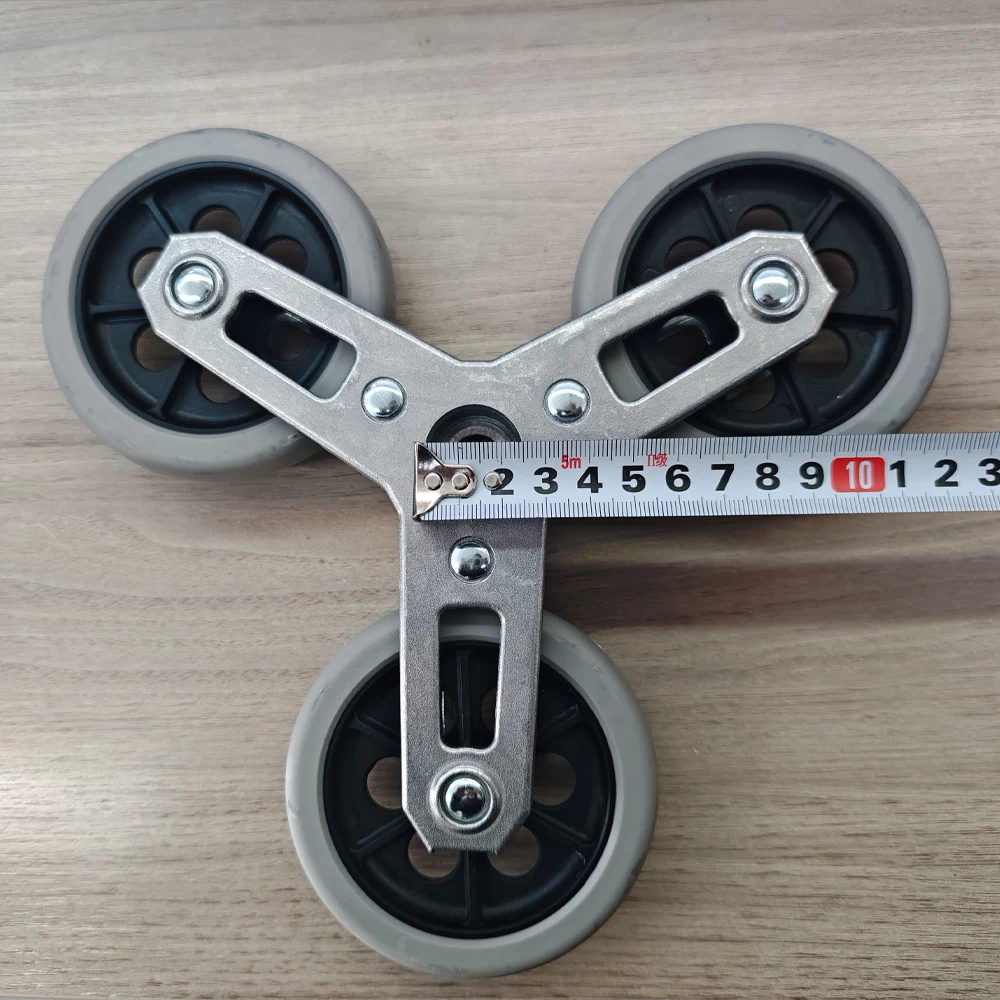 Rubber Wheels Smooth Flexible Heavy Duty Wheelchair Front Castor Solid Shopping Cart Wheel Replacement