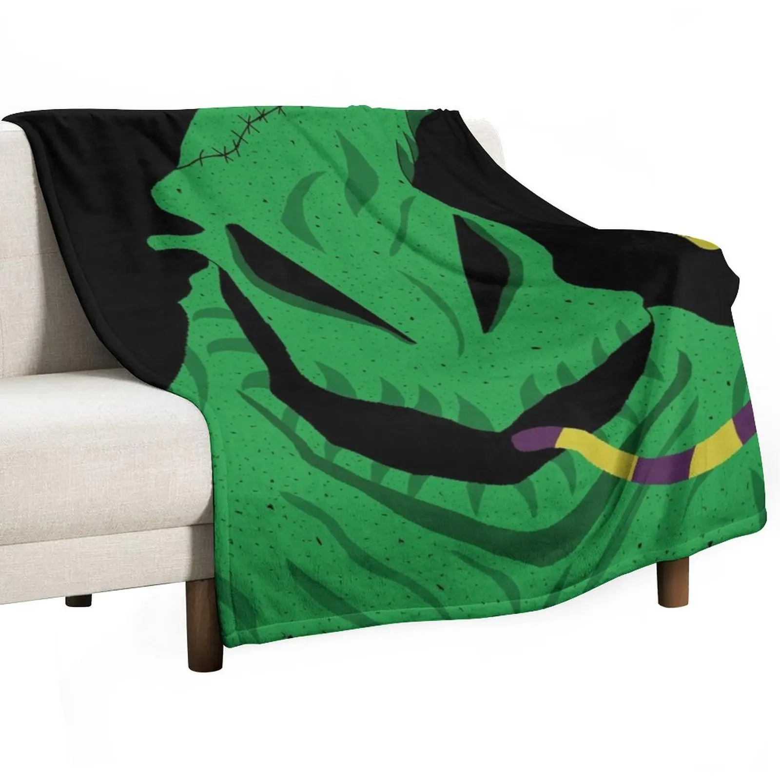 the nightmare before christmas oogie boogie eatin a spider Throw Blanket Weighted for winter Luxury Brand Blankets