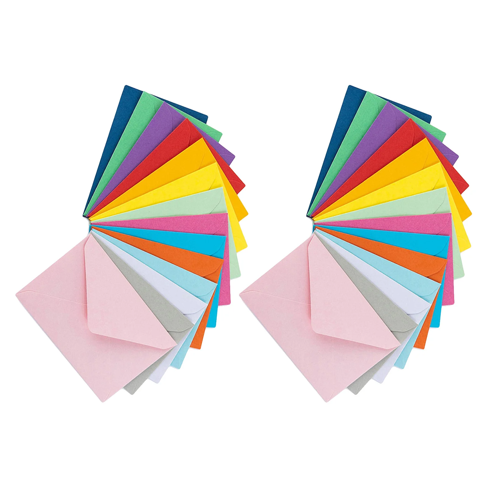 50 szt. Kolorowe koperty papiernicze do pisania, kaligrafii, listów, zaproszeń, kartek, pojemnik na małe prezenty, organizer