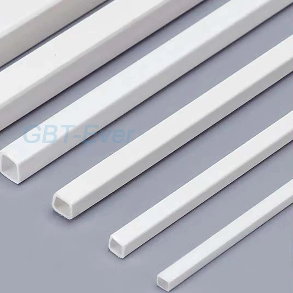 5-20Pcs 3/4/5/6/8/10mm ABS Square Tube Plastic Hollow Tube Length 250/500mm DIY Handmade Sand Table Material Model Building