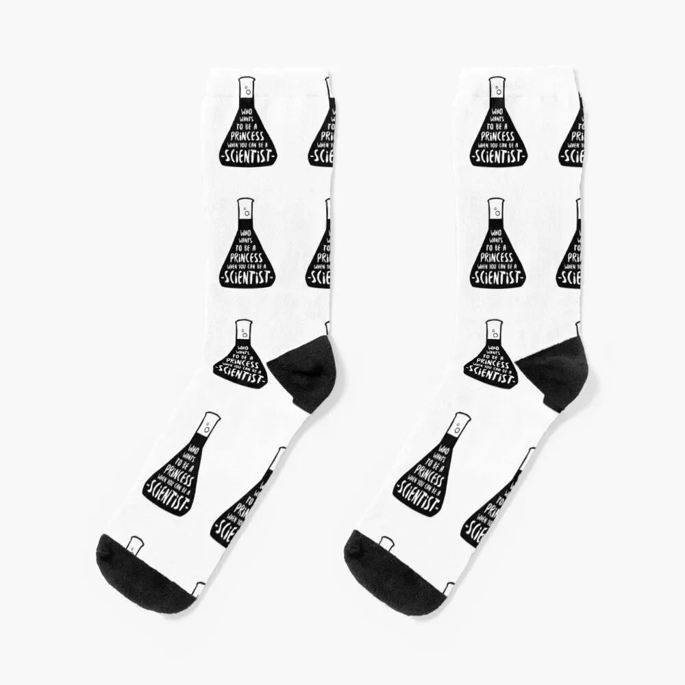 

Who wants to be a princess when you can be a scientist Socks christmas stocking warm winter Lots Socks Men's Women's