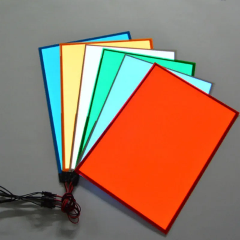 EL Panel Backlight A6 Size 105mm x148 Led Glowing Panel LED Electroluminescent Backlight With DC12V Inverter USB Battery Driver