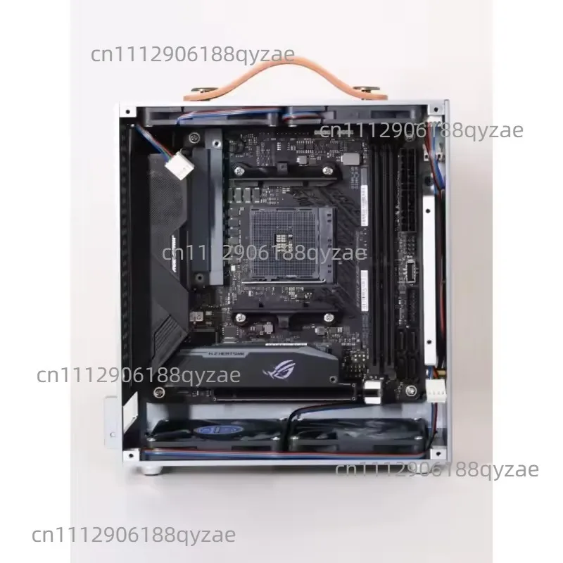 BUG-D1 DC-ATX Power Supply Half-Height Knife-Cut Mini-ITX Case Soft Router Aluminum Alloy Barebone Case1PC