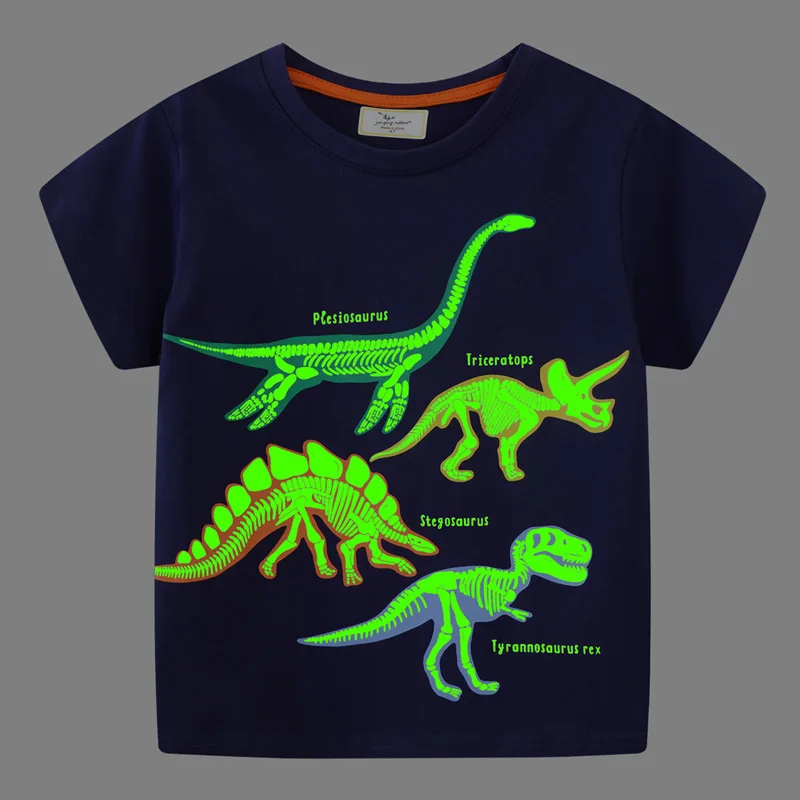 

Children's Clothing Boys Tshirt Short Sleeve Child T-Shirt 3D Dinosaur Print Casual Kids Summer Clothes Girls Clothes Tops Tee