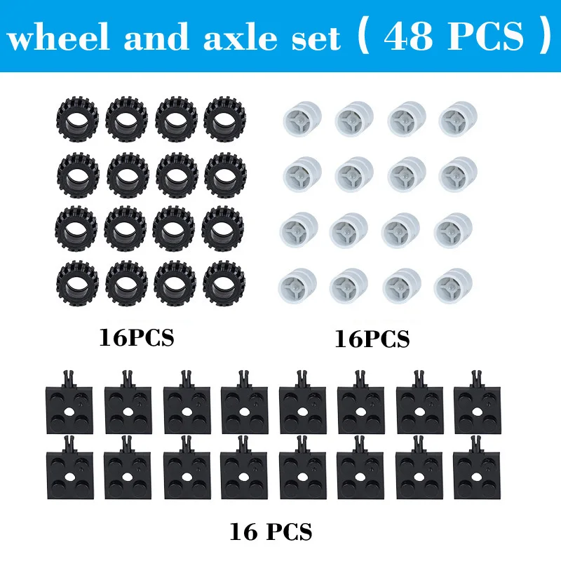 어린이 작은 입자 대량 문 창 자동차 부품 휠 세트 Diy 빌딩 블록 벽돌 액세서리 어린이를위한 장난감