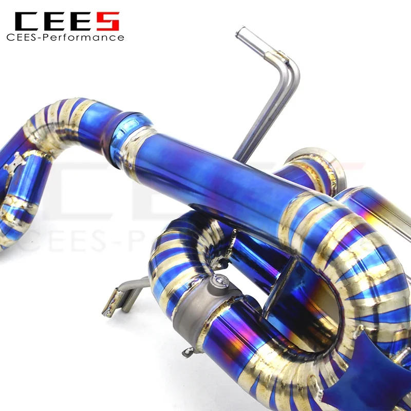 CEES Automotive high performance exhaust pipe Catback Exhaust For Audi R8 V8 V10 2010-2015  alloy Exhaust valve control