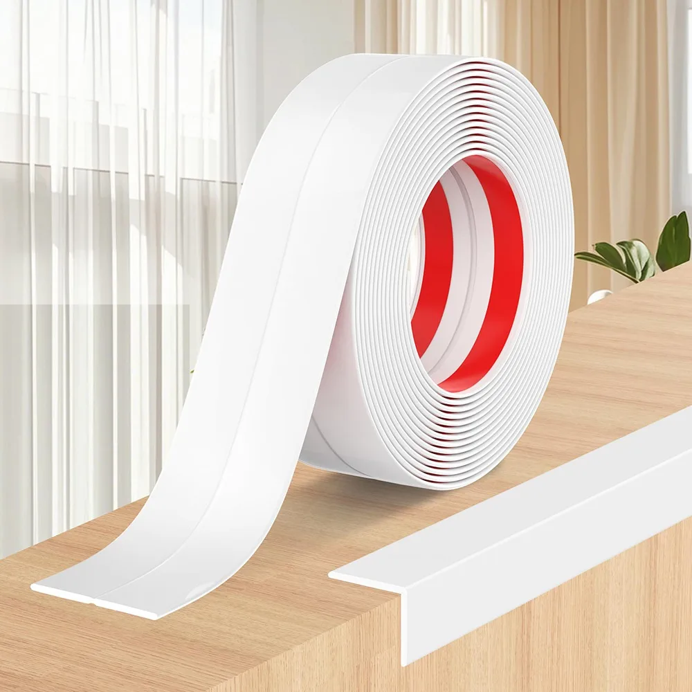 قشر وعصا صب تقليم L-شكل الأثاث المرن حافة الوفير 300 سنتيمتر ذاتية اللصق جدار ركن الحرس داخل وخارج