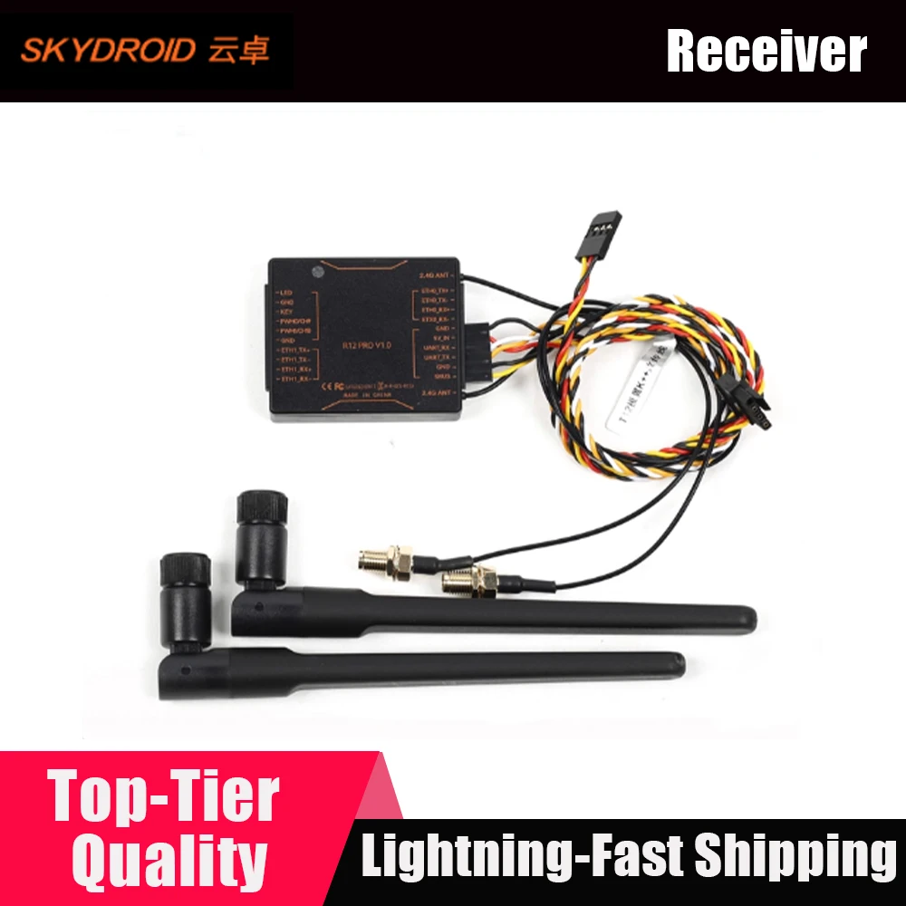 Skydroid T10, T12, H12 landbouwzender Radiobesturingsontvanger voor modelvliegtuigen, K++ en K3A-datakabel