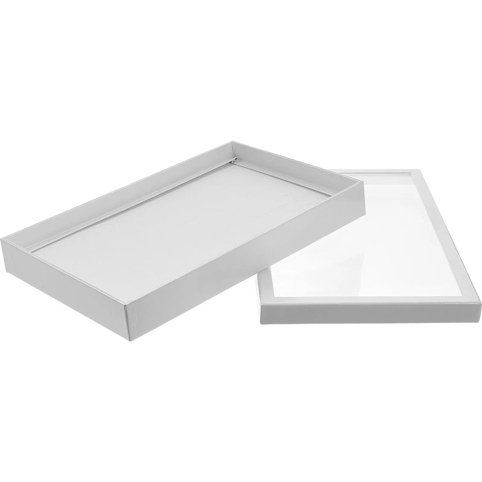 Plastic Compact Jewelry Organizer Multi-Functional Ring Holder Travel Storage Jewelry Display Box Ring Holder Display