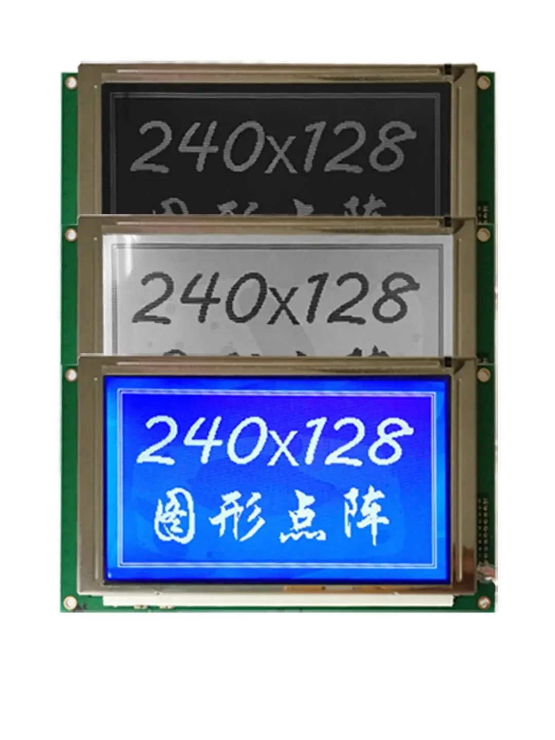WG240128A Moduł wyświetlacza LCD 240x128 NHD-240128WG-ATFH-VZ #    TLX-1741-C3M Niebiesko-czarno-biały ekran HDM128GS24Y-1-9JDF — zdjęcie 2