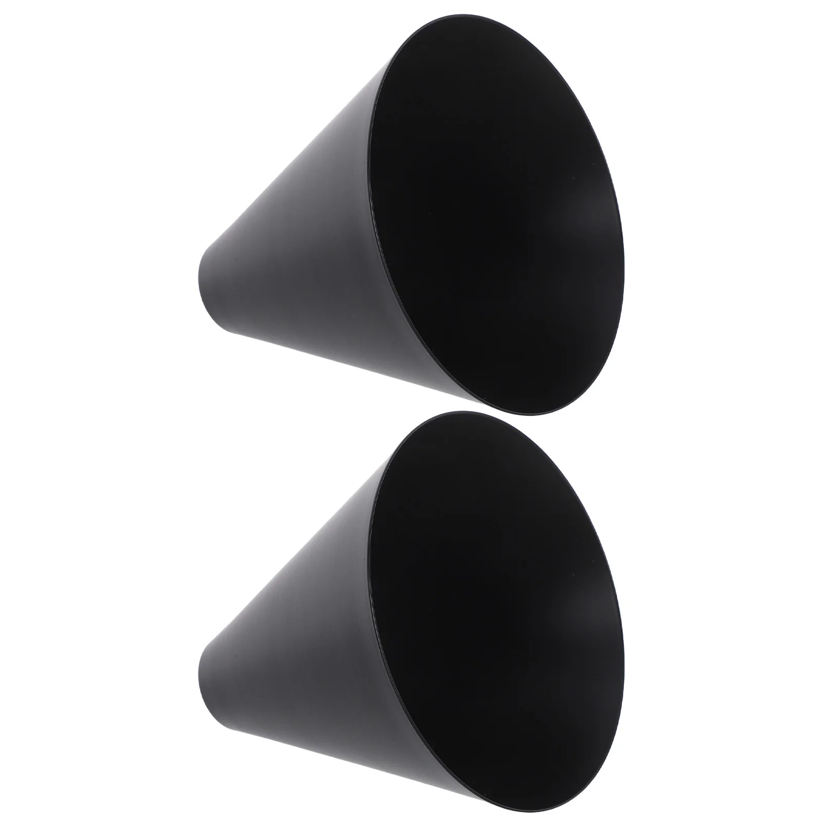 

2Pcs Wrought Iron Lampshade Carved Barrel Cone Hanging Ceiling Holder Vintage Metal Bulb Guard for Table Pendant Light