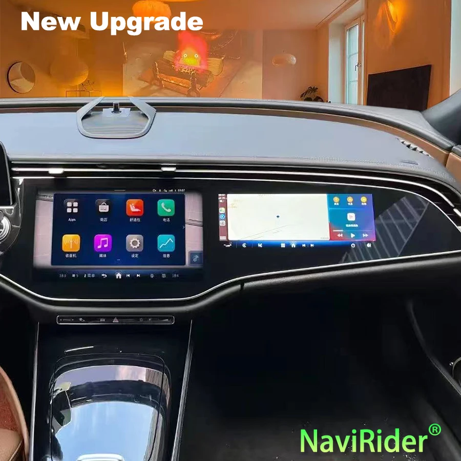Para benz e classe e260 e300 w214 2024 carro co-piloto multimídia player de vídeo android 13 rádio do carro estéreo carplay navegação gps bt