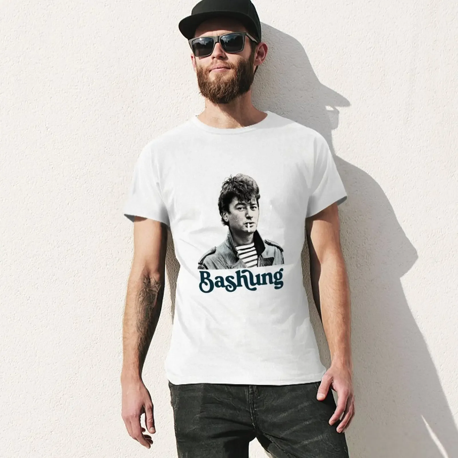 Alain Bashung t-shirt koszulki z nadrukami chłopców białe bluzki t-shirty dla mężczyzn grafika