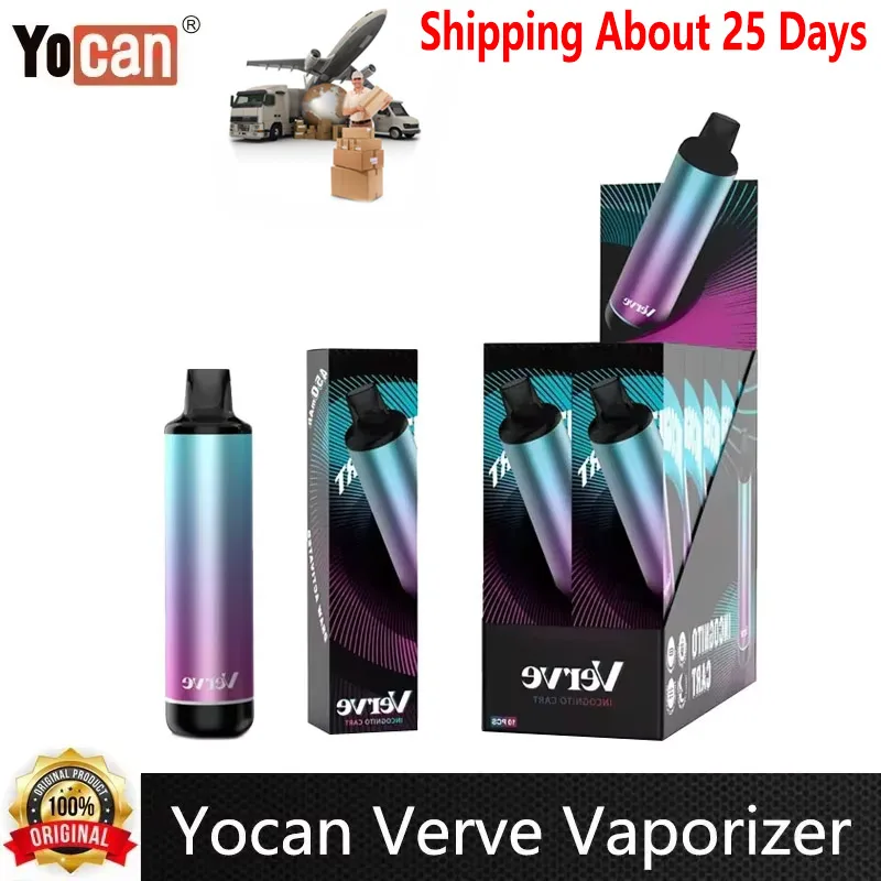 Cigarette électronique originale Yocan Verve vaporisateur Vape stylo 450mAh batterie 2.6V/3.2V/3.8V avec cartouche 0.8ml Vape 510 batterie