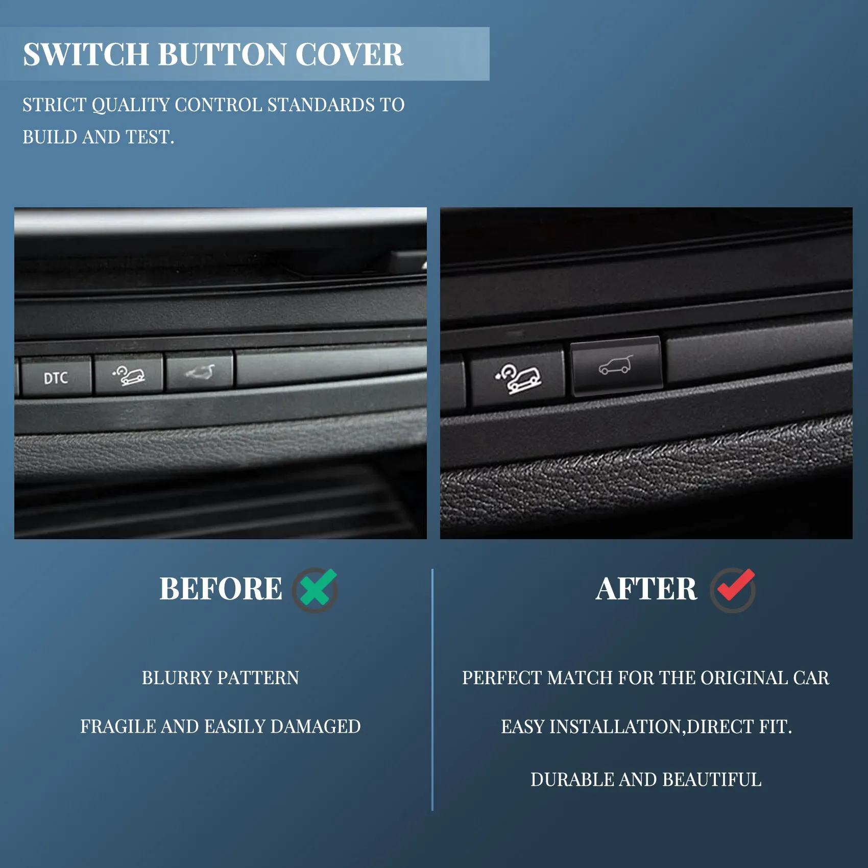 Rear Trunk Switch Button Cover For X5 E70 2006-2013 X6 E71 2008-14