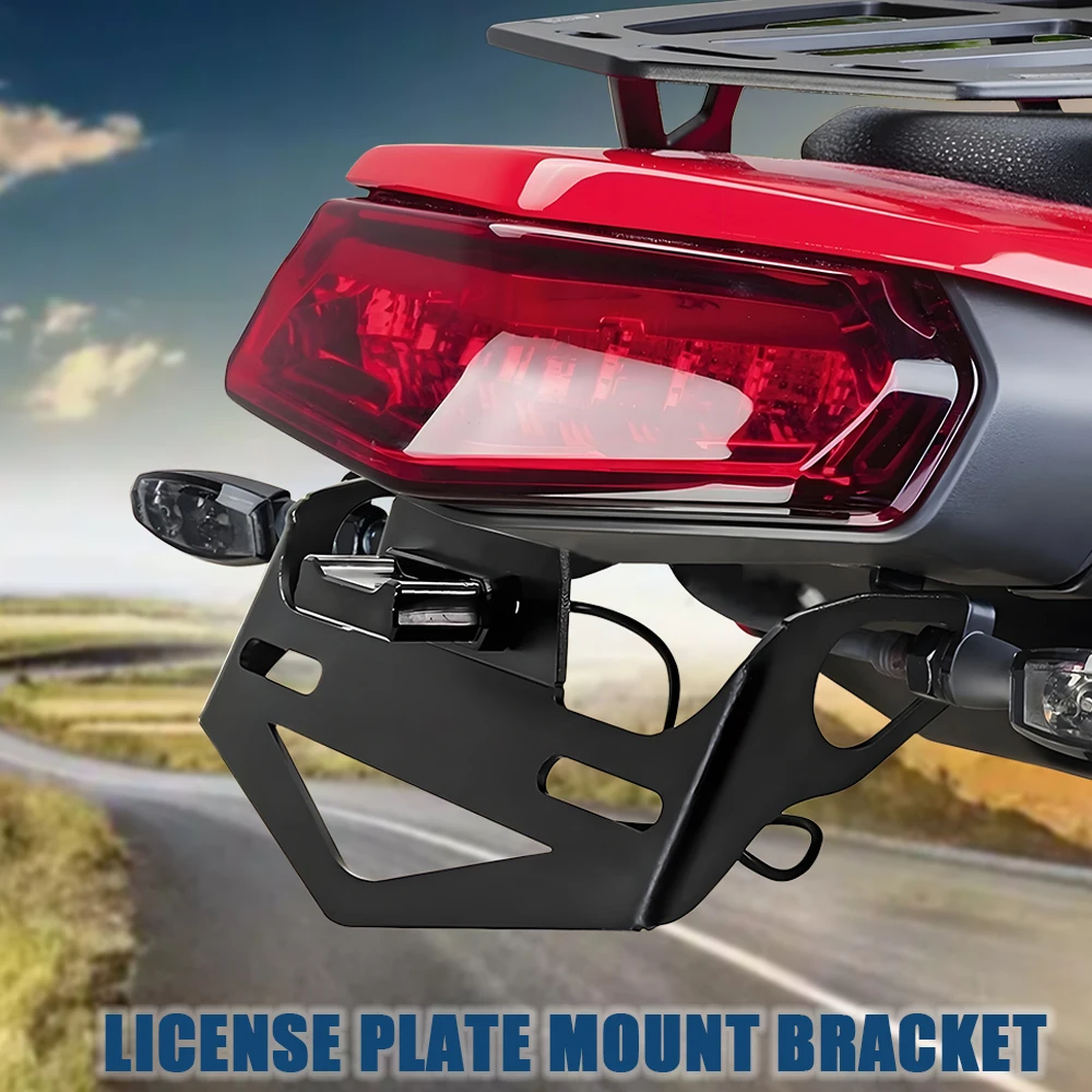 

For Yamaha Tenere700 XTZ700 2019-2024 Motorcycle Rear Tail Tidy Kit License Plate Holder Fender Eliminator Registration Bracket