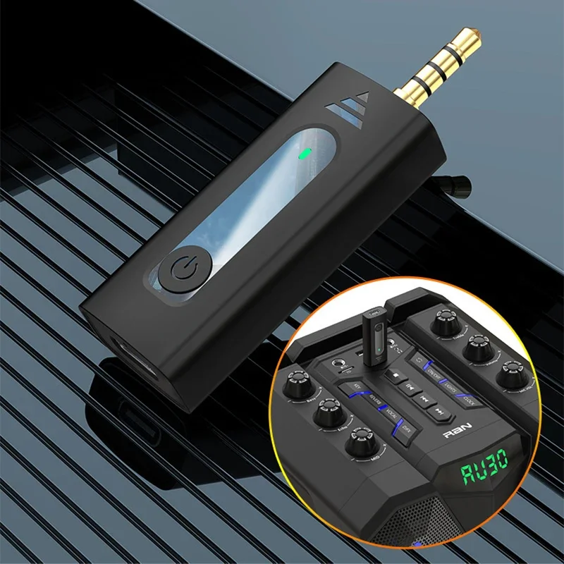 Micrófono de solapa inalámbrico de 3.5mm, condensador omnidireccional para cámara, altavoz, smartphone, grabación, YouTube 3