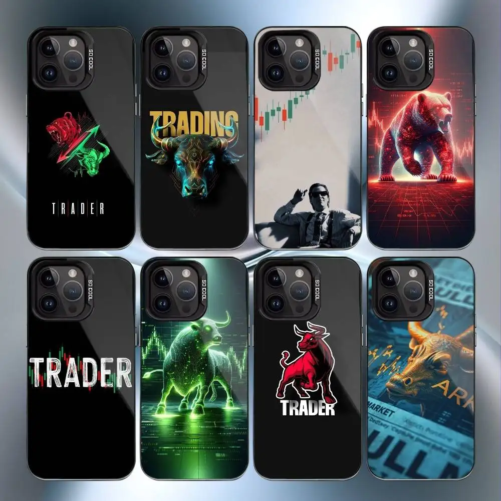 

Forex Day Trading Day Trader Phone Case For iPhone17,16,15,14,13,12,11 Plus,Pro Max Black Candy Matte Shockproof Cover