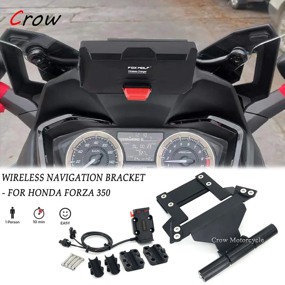 Motorcycle Forza350 Accessories For Honda Forza 350 Forza350 Phone GPS Navigation Bracket Wireless Supporter Holder Bars