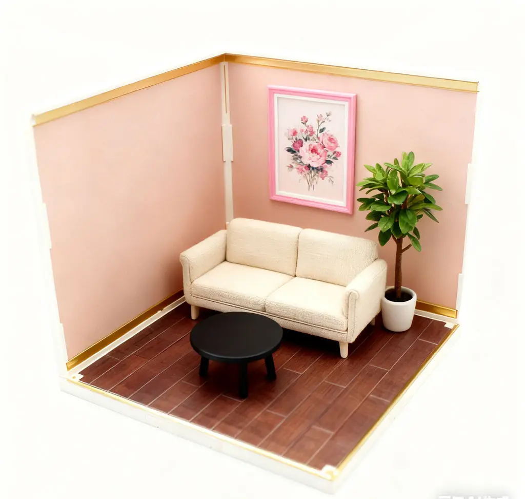 

New Arrival Dollhouse 3D Grid Space Miniature Room - DIY Handmade Self-Developed Micro Scene Model for 1:12 Dollhouse Hobbyists