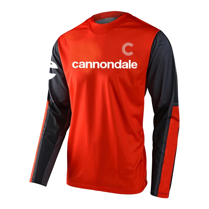 Camisa masculina de mountain bike Cannondale BMX Motocross Enduro Camiseta respirável de secagem rápida para MX Downhill