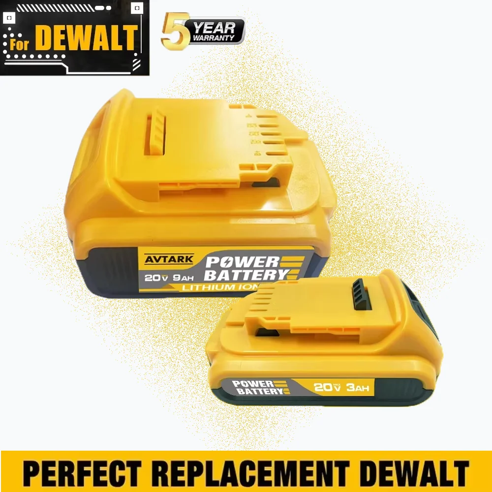 

Original For Dewalt 20V DCB200 20V 12A Lithium Replacement Battery DCB184 DCB200 DCB182 DCB180 DCB181 DCB182 DCB201 DCB206