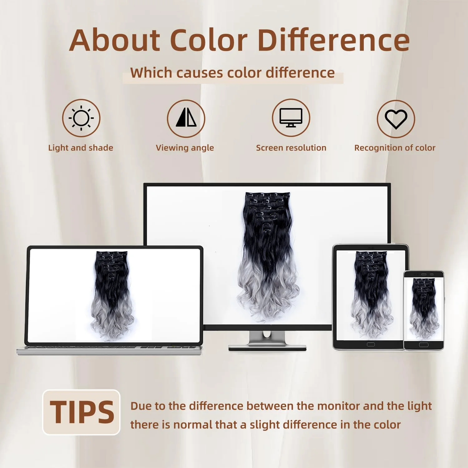 7 Piece/Set Synthetic Long Wavy Clip In Hair Extensions Ombre Color Heat Resistant Hair Pieces For Women Halloween Christmas