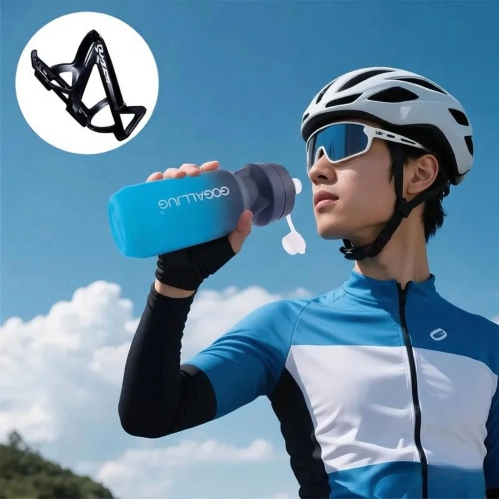 

610ml Bicycle Bottle MTB Road Bike Water Bottle Outdoor Sports Plastic Portable Large Capacity Drink Cycling Cup Holder