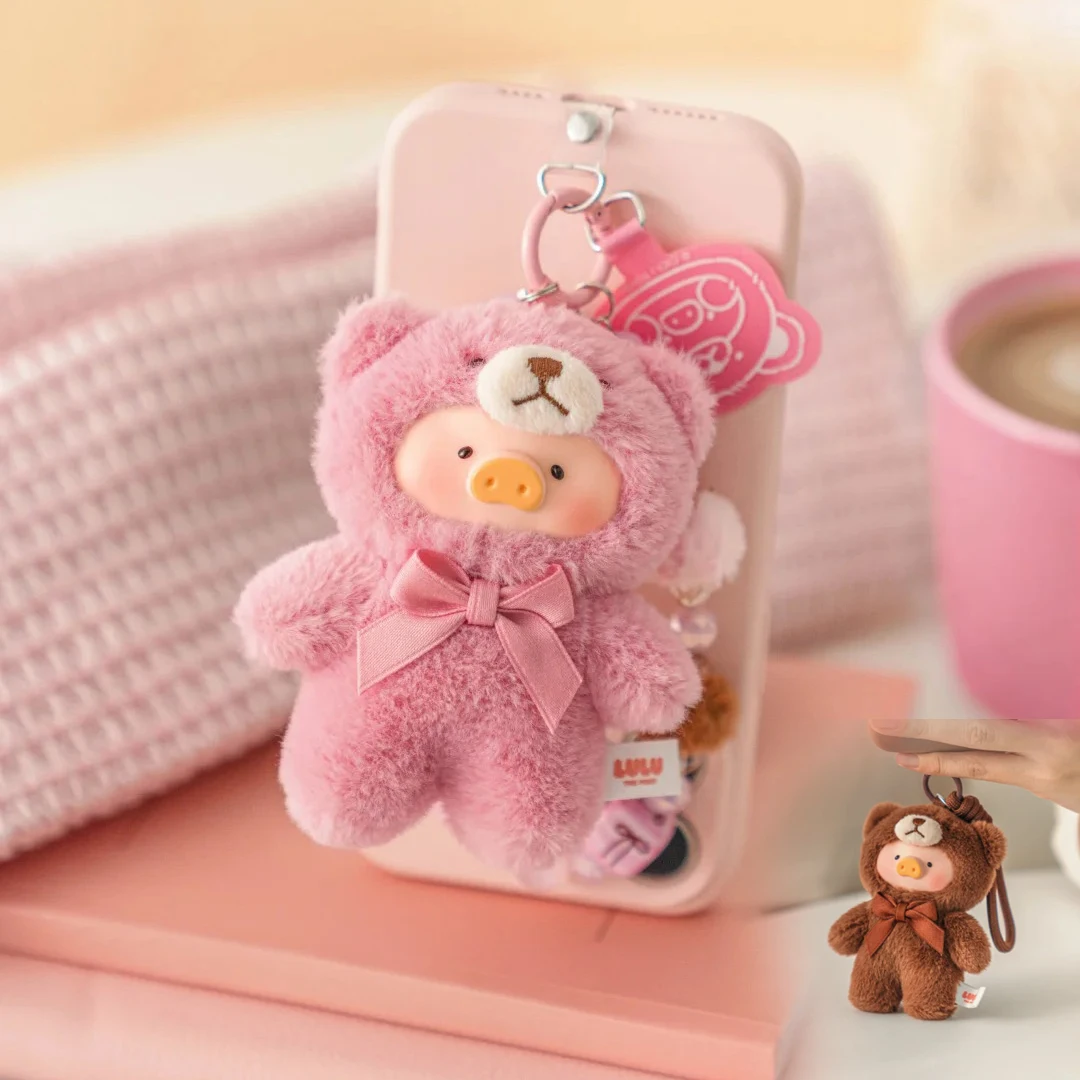 

new mini Lulu Pig Teddy Mini Natural Series Blind Box Vinyl Face Plush Keychain Pendant girl gift toys Official