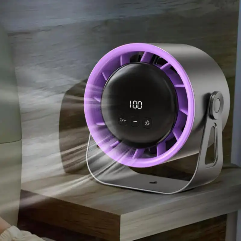 Ventilador elétrico multifuncional, circulador de 100 velocidades, sem fio, portátil, silencioso, para casa, mesa, parede, teto, refrigerador de ar
