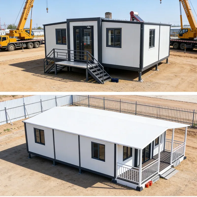 Customized Prefab Storage Container House for Construction Site Folding Unit for Material Warehouse Quick Setup