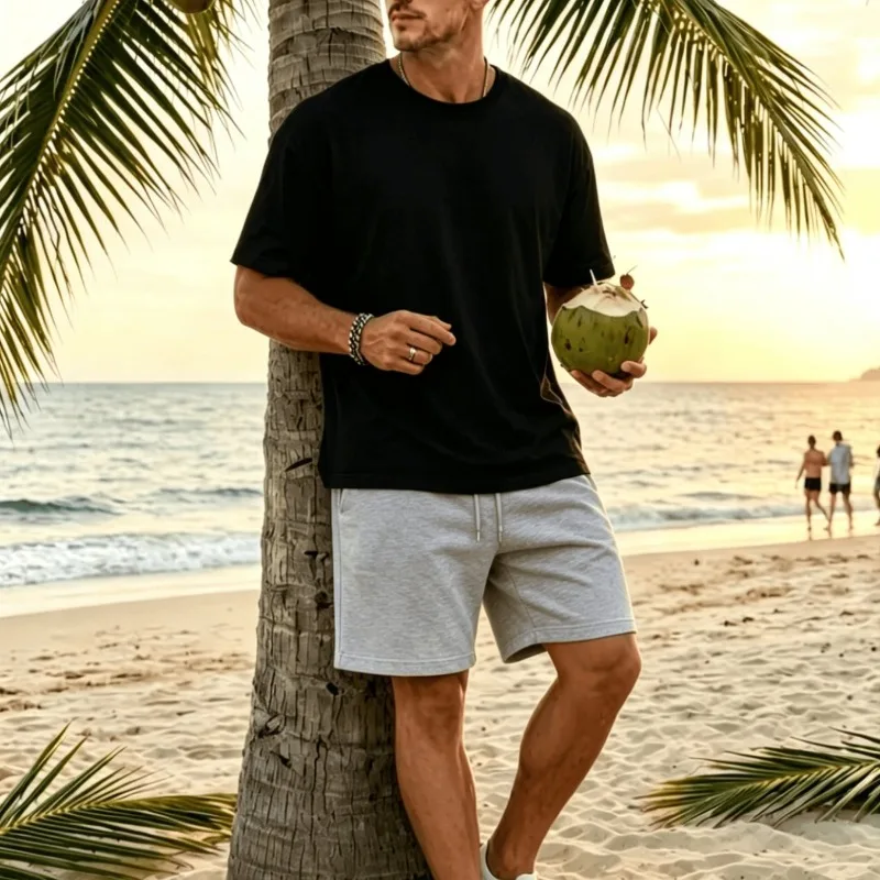 Spring and Summer Outdoor Jogging, Fitness Exercise, Seaside Leisure, Summer New Unisex Casual Sports Shorts