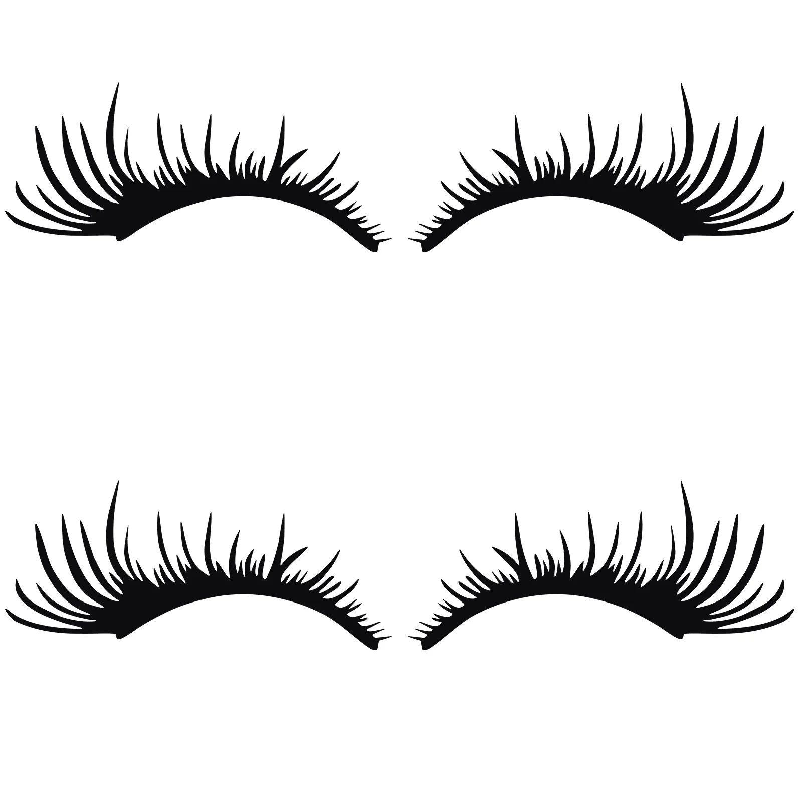 

2Pairs Car Headlight Decorating Decal Eyelash Style Reflective Stickers for Cars Bumpers Windshield Fenders Motorcycles Scooters