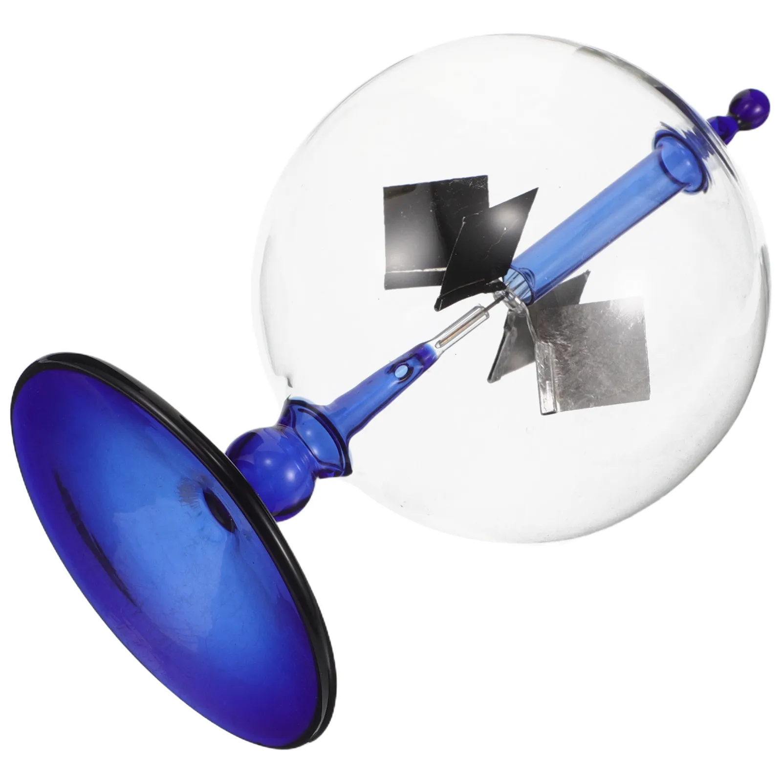 

Radiometer Solar Energy Mill Vibrant Colored Glass Spinning Vanes for Home Office Decor Science Enthusiasts Light Mill Desk Toy